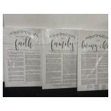 3 New Family Faith Living Christ Canvas Prints