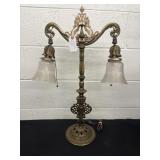 27ï¿½x14ï¿½ solid brass lamp