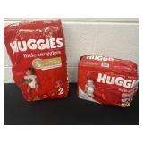 Huggies size 1 and 2