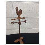 16ï¿½ vintage-style cast iron rooster weathervane
