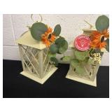 Two 10ï¿½  battery operated candle lantern