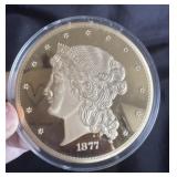 over sized paper weight 50 dollar gold piece
