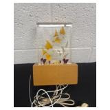 9ï¿½ vintage resin lamp  needs rewired