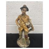 10ï¿½ vintage porcelain figurine walking old timer