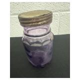 5ï¿½ antique purple amethyst  jar