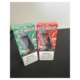 2 new ice wave 8500 puffs Strawberry ice cream