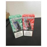 2 new ice wave 8500 puffs Strawberry ice cream