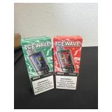 2 new ice wave 8500 puffs Strawberry ice cream