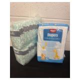 Diapers size 2 and rascals tiny diapers