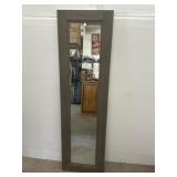 12x42 Wood Framed Narrow Mirror
