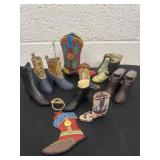 Group of boot figurines