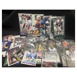 Group of football cards