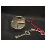 Vintage lock with two keys
