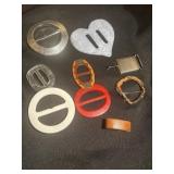 Group of belt buckles
