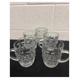 Five 5ï¿½ glass coffee cups