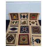 Group of woven 6.5 x 6-in Southwest design drink