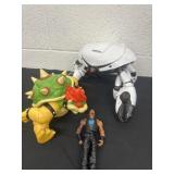 Wwe Mario and robot thing toys