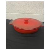 Red small Parini brand non-stick casserole/baker