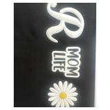 New mom life flower and letter r croc bag charms