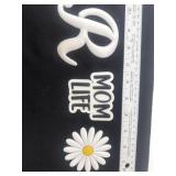 Mom life flower and letter r croc bag charms