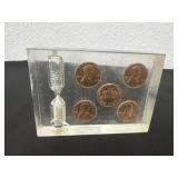 3ï¿½x3ï¿½ resin block of Pennies had small crack
