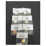 Quarters dimes war time head cent Uncirculated