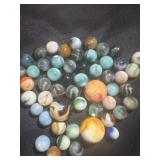 group of vintage marbles