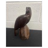 10ï¿½ ironwood vintage hand-carved eagle sculpture,