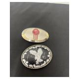 2 belt buckles