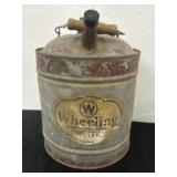 Vintage Wheeling Oil Can