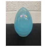 iridescent, egg-shaped paperweight  Hollow 5ï¿½