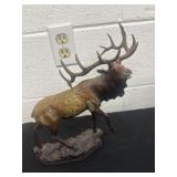 12ï¿½ elk sculpture antler is broken and chipped