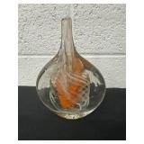 7ï¿½ vintage studio art glass  vase