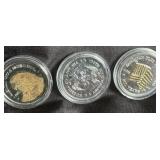 bicentennial coins American eagle flag and statue