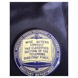 vintage celluloid paperweight mirror featuring