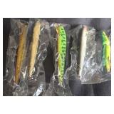 Group of Plastic Fishing Lures Crank