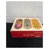 12 half pint crystal tall jelly glasses Kerr
