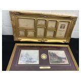 Thomas kinkade picture and picture frame