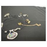 Necklaces and earrings