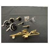 Cuff links and tie clips