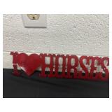 16ï¿½ metal I heart my horses