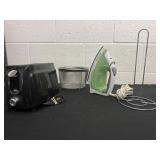 Toaster,iron, paper towel holder