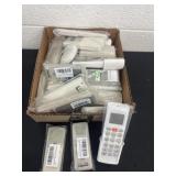 Large box of new remotes
