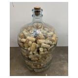 5 Gal Glass Jug Wine Bottle of Corks