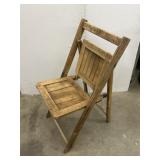 Vintage Wood Folding Chair