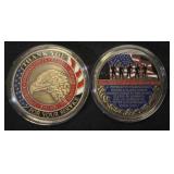2 Thank You For Your Service' commemorative coin
