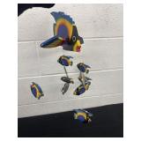 Wood fish wind chime