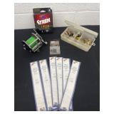 Group of fishing item and reel
