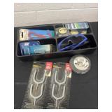 Tray of hooks and morw