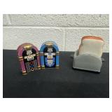 Route 66 juke box shakers and toaster and toast